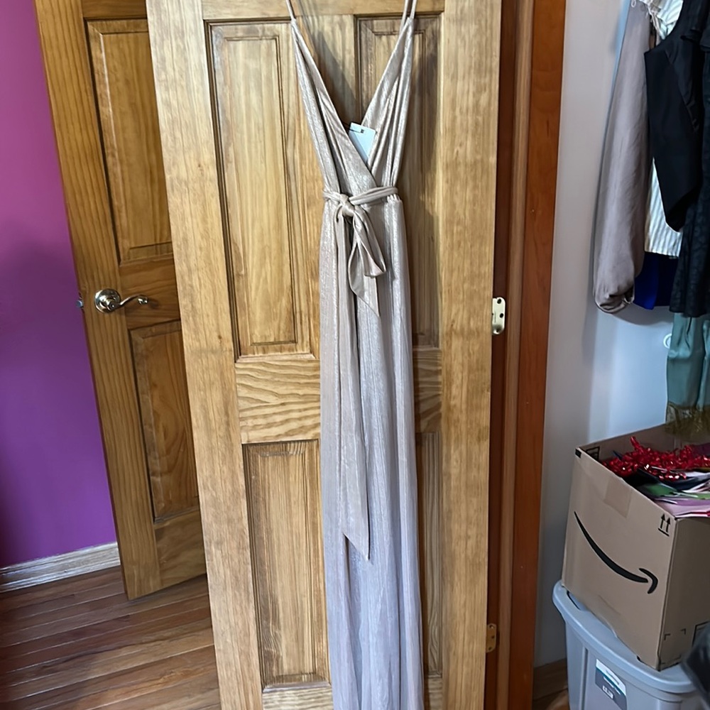 Shimmery gold jumpsuit